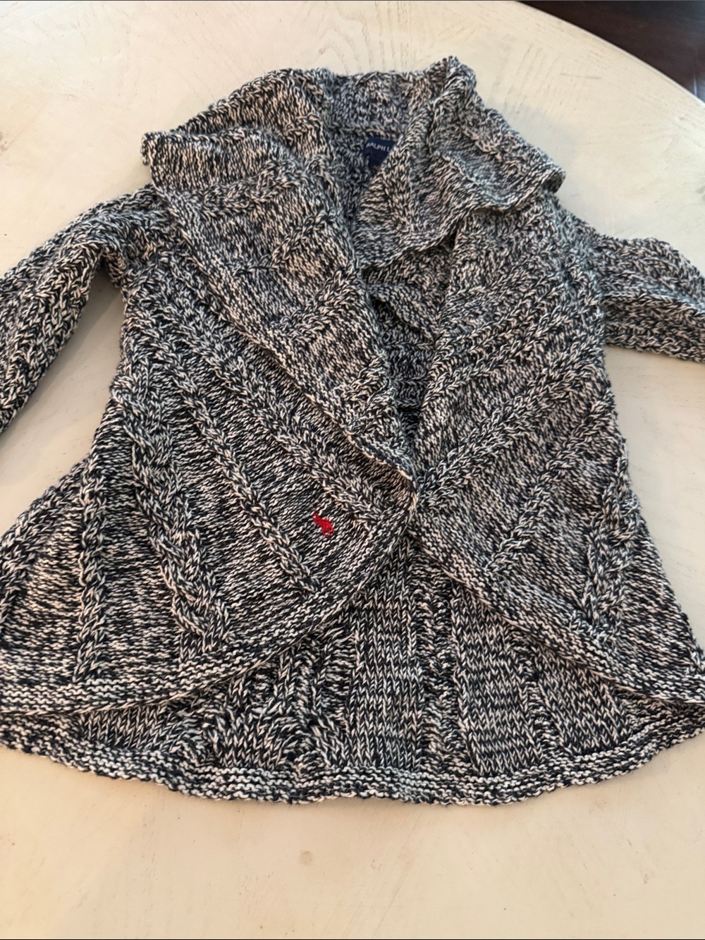 Ralph Lauren toddler girls open knit cotton cardigan sweater size 5 - Picture 11 of 12